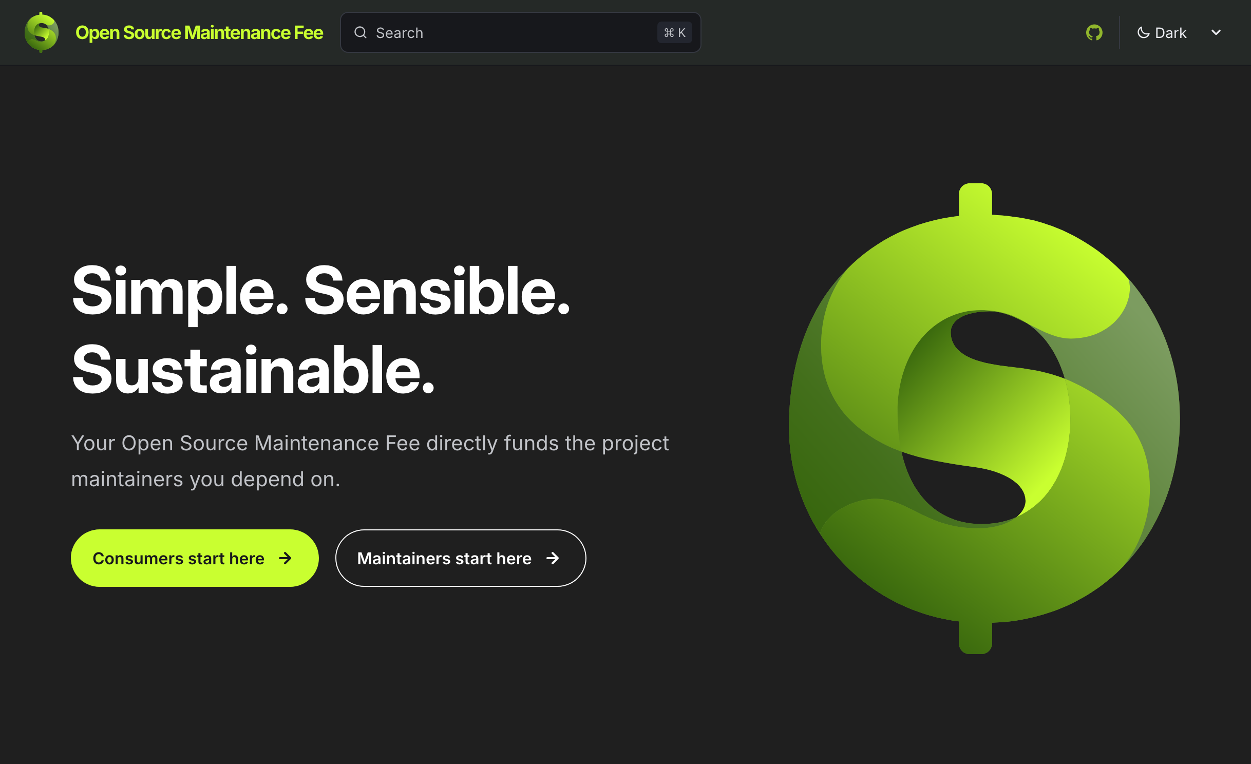 Dark mode website