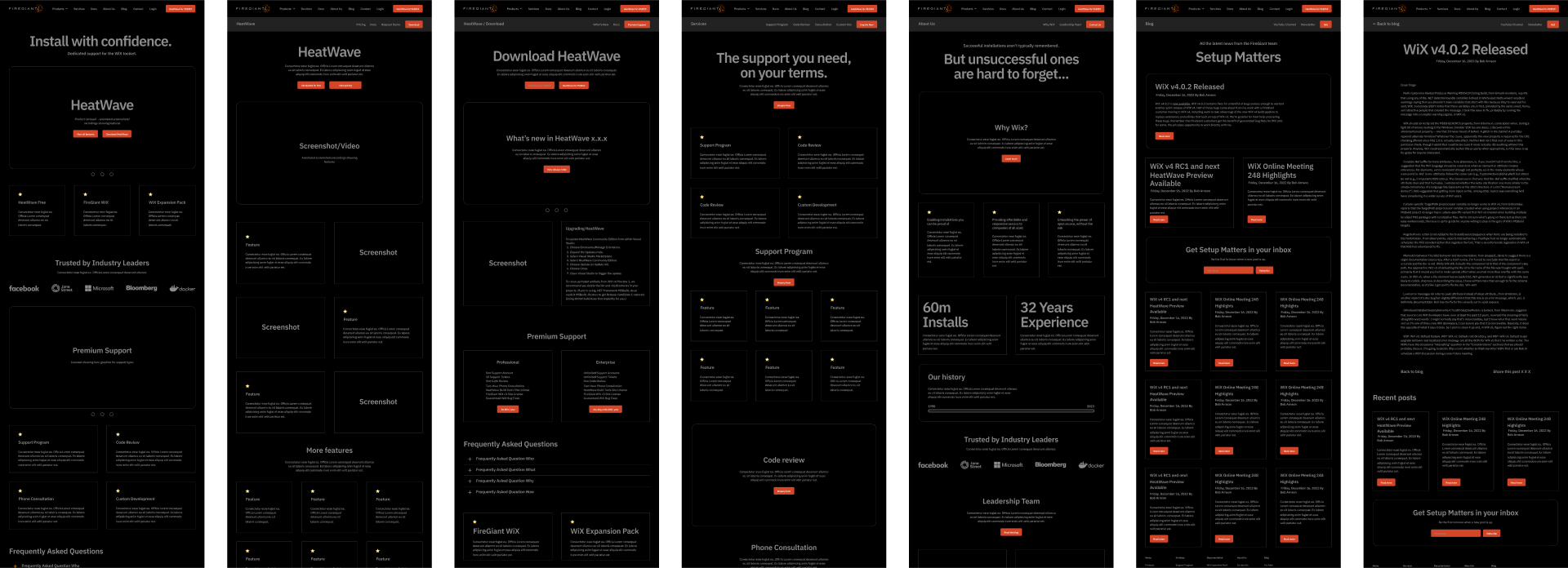 Wireframes in figma